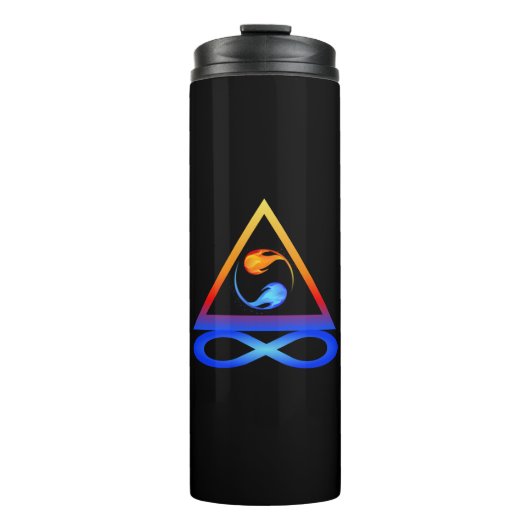 Zwillingsflame Symbol- Thermosbecher (Vorderseite)