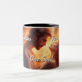 Zwillingsflames 004 zweifarbige tasse (Mittel)