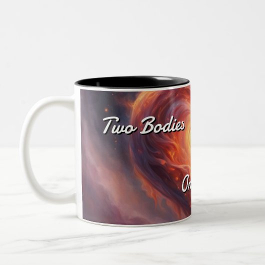 Zwillingsflames 007 zweifarbige tasse (Links)