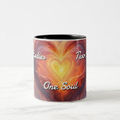 Zwillingsflames 007 zweifarbige tasse (Mittel)