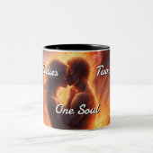 Zwillingsflames 008 zweifarbige tasse (Mittel)