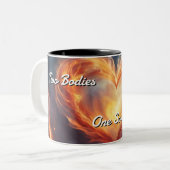 Zwillingsflames 009 zweifarbige tasse (Vorderseite Links)