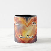 Zwillingsflames 009 zweifarbige tasse (Mittel)