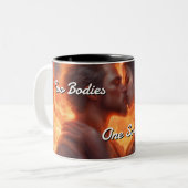 Zwillingsflames 010 zweifarbige tasse (Vorderseite Links)