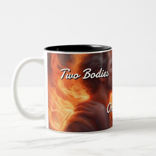 Zwillingsflames 010 zweifarbige tasse (Links)