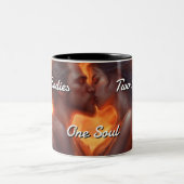 Zwillingsflames 010 zweifarbige tasse (Mittel)