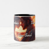 Zwillingsflames 013 zweifarbige tasse (Mittel)