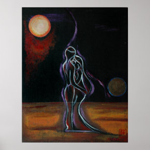 Zwillingsflames 18,5" x 23,5" Poster drucken