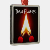 Zwillingsflames FIRE Two wurde eins Ornament Aus Metall (Rechts)