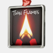Zwillingsflames FIRE Two wurde eins Ornament Aus Metall (Links)