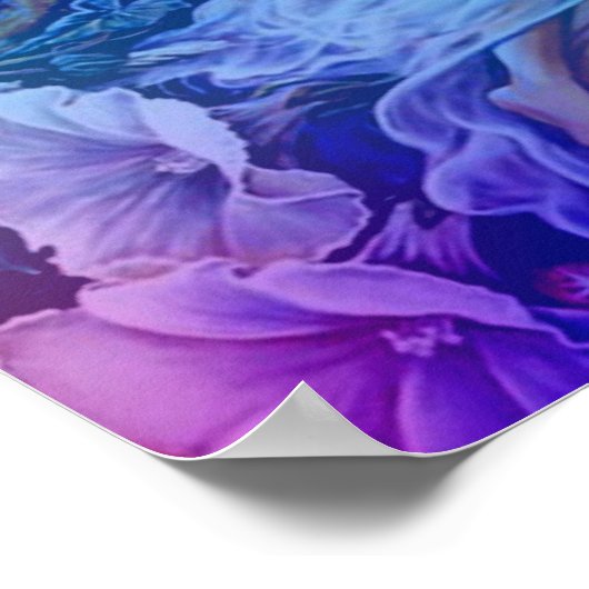 Zwillingsflames in den Himmel aufsteigen - Poster (Ecke)