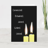 Zwillingsflames Soulmates Feiertagskarte (Vorderseite)