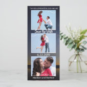 Zwillingsflamme Hochzeit speichern Sie das Datum Save The Date (Stehend Vorderseite)