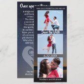 Zwillingsflamme Hochzeit speichern Sie das Datum Save The Date (Vorne/Hinten)