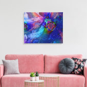 Zwillingsflamme im Himmel Leinwanddruck (Insitu (Wohnzimmer))