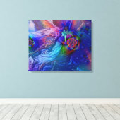 Zwillingsflamme im Himmel Leinwanddruck (Insitu (Holzboden))