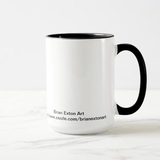 Zwillingsflamme im Himmel Tasse (Rechts)