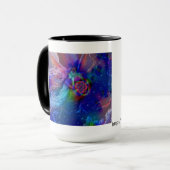 Zwillingsflamme im Himmel Tasse (Vorderseite Links)