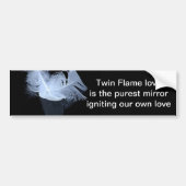 Zwillingsflammfedern und Reflektion Autoaufkleber (Vorne)