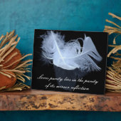 Zwillingsflammfedern und Reflektion Fotoplatte (Seite)