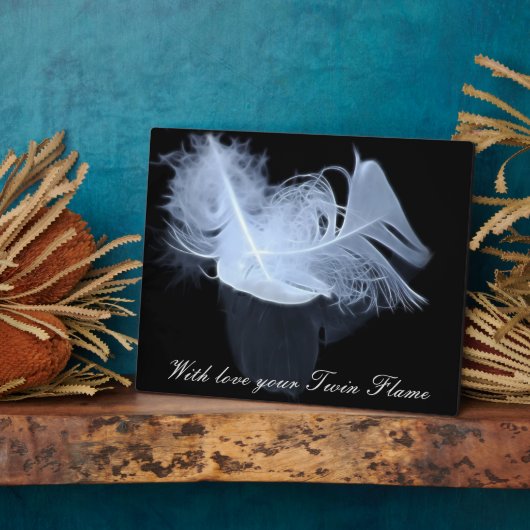 Zwillingsflammfedern und Reflektion Fotoplatte (Seite)