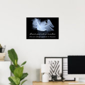 Zwillingsflammfedern und Reflektion Poster (Heimbüro)