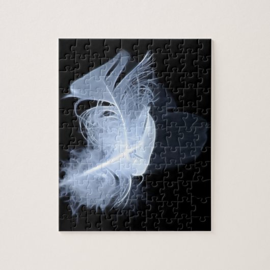 Zwillingsflammfedern und Reflektion Puzzle (Vertikal)