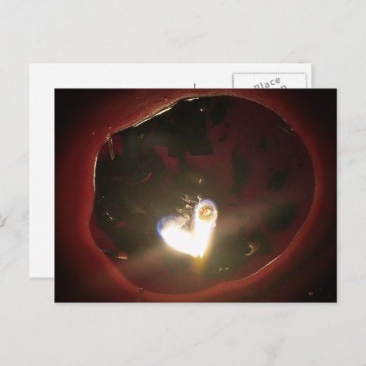 Zwillingsflammherz Postkarte (Vorne/Hinten)