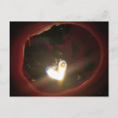 Zwillingsflammherz Postkarte (Vorderseite)