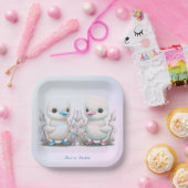 Zwillingsflorpapier-Platte Pappteller (Party)