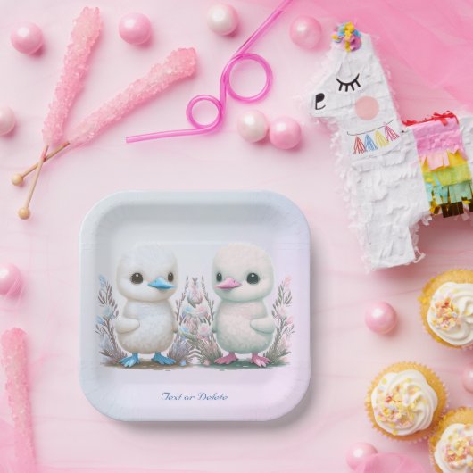 Zwillingsflorpapier-Platte Pappteller (Party)