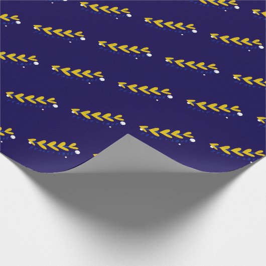 Zwillingsfrieden und Liebe Herz Geschenkpapier (Ecke)