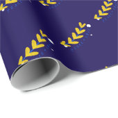 Zwillingsfrieden und Liebe Herz Geschenkpapier (Rolleneckpunkt)