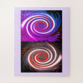 Zwillingsgalaxienkunst Puzzle (Vertikal)