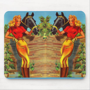 Zwillingsgals und Buttone der 40er Jahre Mousepad