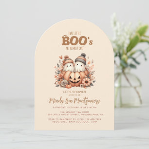 Zwillingsgeister in einer Pumpkindusche Einladung