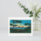 Zwillingsgestein an der Küste von Oregon Postkarte (Stehend Vorderseite)