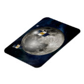 Zwillingsgras-Raumsonde, die den Mond umkreisen. Magnet (Linke Seite)