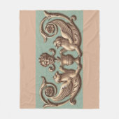 Zwillingsgriffin Fleecedecke (Vorderseite)