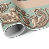 Zwillingsgriffin Geschenkpapier (Rolleneckpunkt)