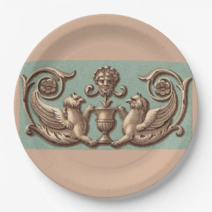 Zwillingsgriffins Pappteller