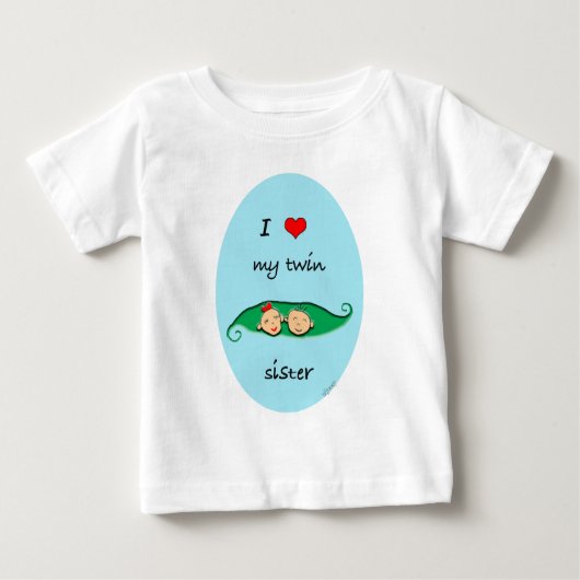 Zwillingsjunge Baby T-shirt (Vorderseite)