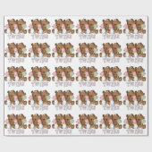 Zwillingsjunge Bären verpacken Papier Geschenkpapier (Flach)