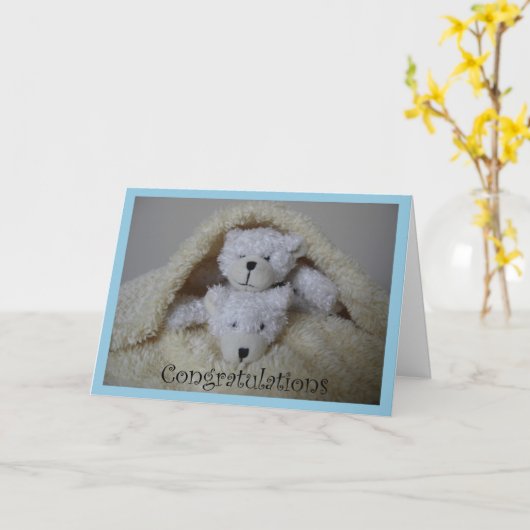 Zwillingsjunge Karte (Gelbe Blume)