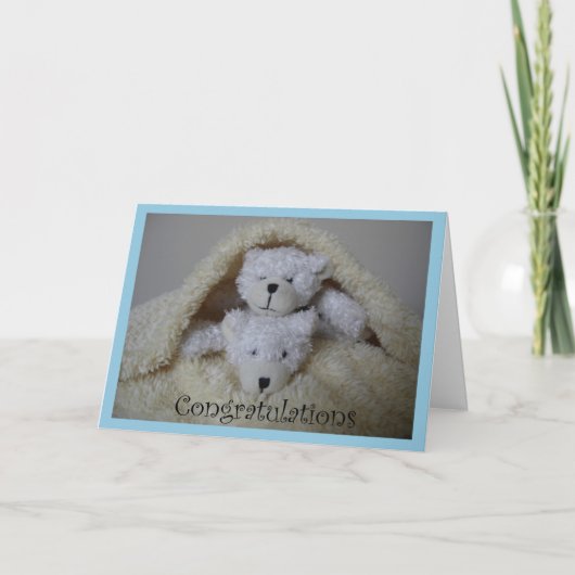 Zwillingsjunge Karte (Vorderseite)