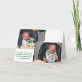 Zwillingsjungen zum ersten Geburtstag Einladung (Rückseite)