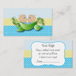 Zwillingsjungen - zwei Erbsen in einem Pod-Book-Ra Begleitkarte