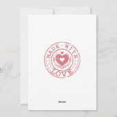 Zwillingskarte Feiertagskarte (Rückseite)