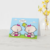 Zwillingskarte Karte (Gelbe Blume)