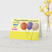 Zwillingskarte Karte (Gelbe Blume)